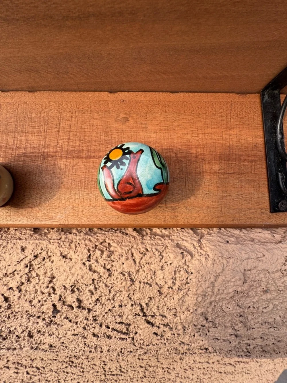 Hand-Made Southwest Floating Wall Shelf
